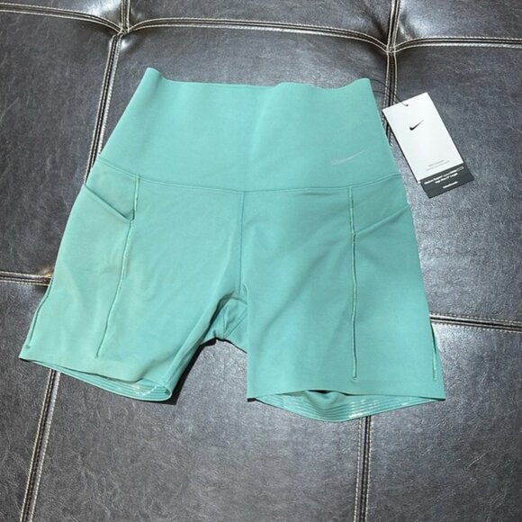 Nike Women's Universa Medium-Support High-Waisted 5" Biker Shorts - Picture 5 of 10